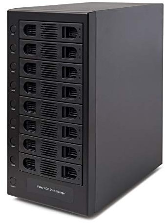 IO Crest Syba 8 Bay Tool Less Tray Hot Swappabe 2.5 3.5 SATA Non Raid External USB 3.0 Enclosure SY-ENC50119