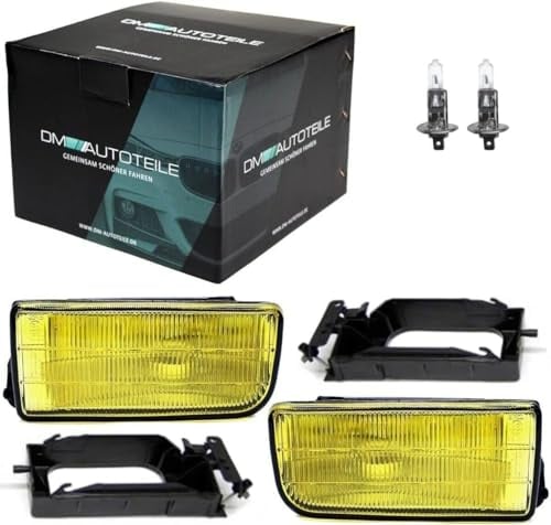 DM Autoteile SET US Nebelscheinwerfer Gelb Klarglas passend für E36 Limousine Coupe Cabriolet auch M3 M