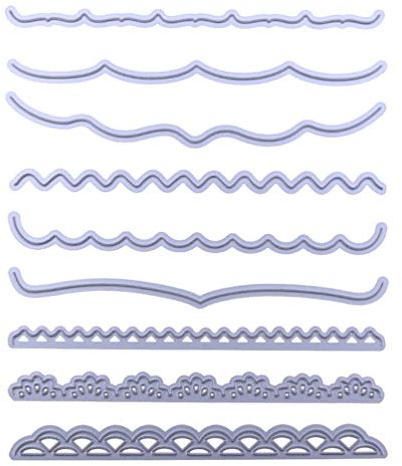 HEALLILY Troqueles de Corte de Encaje Plantillas de Estampado de Papel Moldes de Aleación de Scrapbooking Troquelados para Álbum Artesanal Fabricación de Tarjetas de Bricolaje