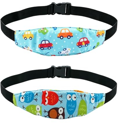 Spldsun 2 Stück Baby Autositz Kopfband, Kindersitz Kopf Halter Autositz Befestigung, Einstellbare Kopfband Autositz Kopfstütze für Baby Autositz, zum Schutz der Sicherheit von Kindersitzen