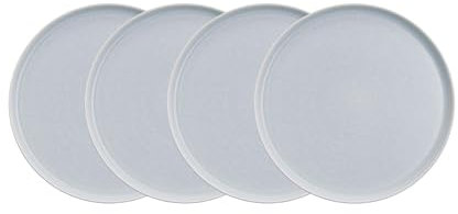 BUTLERS Teller Ø27cm 4er Teller Set CASA NOVA Steinzeug Geschirr | Speiseteller Dinnerteller Essteller Deko-Teller | Skandi-Design reaktive Glasur | Mikrowellen- & spülmaschinenfest