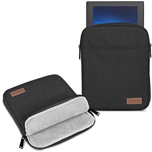 UC-Express Hülle Tasche kompatibel mit Lenovo IdeaPad Duet Chromebook 10.1 Tablet Schutzhülle Schwarz Grau Blau Cover Sleeve Case, Farbe:Schwarz