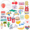 SUPERFINDINGS 30pcs Cute Brosche Pins Cartoon Acryl Pins Set Revers Abzeichen Für Kleidung Taschen Rucksäcke Hut Jacke