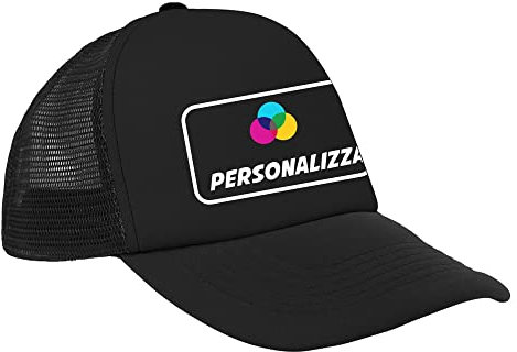 Colorfamily Cappellino con Stampa Personalizzata - Retina Posteriore, Cinturino Regolabile - Taglia Unica Stampa Personalizzata