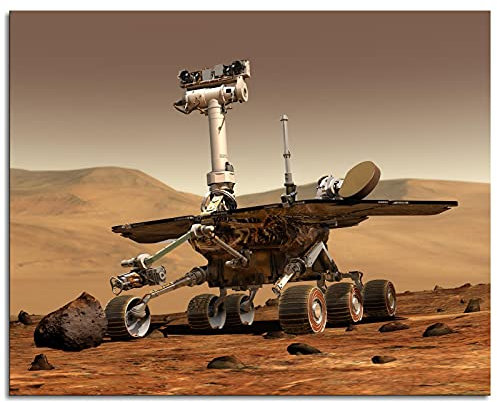 Mars Leinwanddruck Rover Space Poster Wandkunst für Zuhause, 1 Stück Dekorationen ungerahmt 68,6 x 50,8 cm