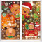 DERAYEE 400 Stück Fensterbilder Weihnachten, 8 Blätter selbstklebend Weihnachts Fensterbilder für Weihnachtsdeko Fenster