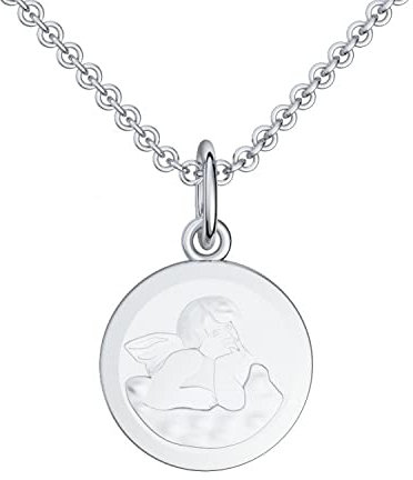 Taufkette Engel Kette Gravur Silber 925 + inkl. GRATIS Luxusetui + Schutzengel persönlich individuell gravierbar Engelanhänger Taufe Patengeschenk Patenonkel Patentante Taufgeschenk FF97-8 SS92545