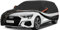 10 Layers Hatchback Car Cover Waterproof Breathable,100% Waterproof Outdoor Car Covers Custom Fit for Ford Focus, BMW 1 Series, Audi A3 Sportback, VW Golf, Vauxhall Astra,etc Black