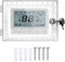 Young Dance Universal Thermostat Lock Box with Key, Clear, Fits Thermostats Up to 6.5 H x 4.72 W x 1.65 D, 2 Keys, Acrylic, Wall Mount, HVAC Control Thermostats, Thermostat Guard