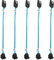 ADCAUDX Confezione da 5 cavi dati SATA III, 20,3 cm/0,2 m, corto, sottile, 90 gradi, SATA ad angolo retto a dritto, flessibile, 6 GB, con chiusura di bloccaggio per disco rigido, SSD, unità HDD (0,6