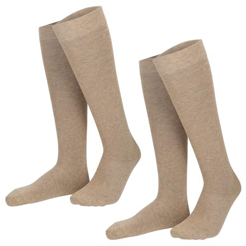 Hudson Herren Kniestrümpfe Only 2-Pack wärmend Beigemel. 0723 39/42
