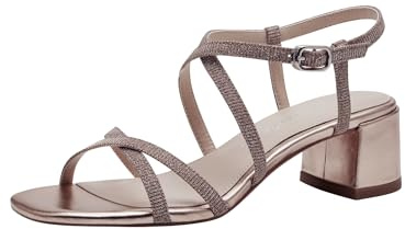 Tamaris Sandalette Textil weit | Die TAMARIS Damen Sandalette hat einen 5 cm hohen Blockabsatz und bietet dank ANTIshokk- und TOUCH-IT-Technologie.