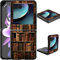 for Motorola Razr 40 Ultra Phone Case for Moto Razr Plus 2023 with Screen Protection Slim Ultra Thin Hard PC Back Cover with Library Bookshelf Pattern Shockproof Protective Case for Moto Razr+ 2023