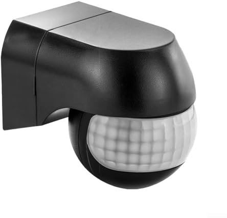 PIR Motion Sensor Light Switch, Smart PIR Motion Sensor, Human Motion Infrared Sensor Detector for Indoors & Outdoors Wall Switch(Black)