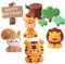 Satiskid 9 Stück Wald Tiere kuchendeko Jungle Tiere Tortendeko Tiere Geburtstag Tortendeko Safari Cupcake Topper Zoo Tiere Kuchen Deko für Torten Kinder Baby Junge Jungs Geburtstag Party Dekoration