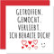 Romantisch Karte Hochzeitstag Jahrestag - Ich Behalte Dich - Niedliche Lustig Hochzeits-Jubiläum Karten für Freund Freundin Ehemann Ehefrau Frauen Männer Ihr Ihn, 145 mm Hochzeitskarte Grußkarte