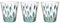 Arca Set 3 bicchieri in vetro pesci 270 ml