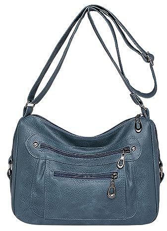 Sobzia Bauchtasche für Damen und Herren Anti-Diebstahl Umhängetasche Travel Diebstahlsicher Klein Festival Rucksack Tasche Umhängen Seitentasche Leichte Outdoor Bodybag Rucksack Klein
