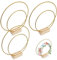 3 Stück Metallringe zum Basteln mit fuß,Dekoring mit fuß,3 Stück 20cm +3 Stück 15cm Metallringe zum Basteln für DIY Traumfänger, Hochzeitsdekorationen und Weihnachtsbasteleien