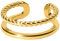 Purelei® Mau Ring Adjustable – Verstellbarer Ring in Gold, Silber und Roségold – Elegantes Design mit gedrehter Optik – Größen S/M und M/L – Hochwertiger Edelstahl (M/L, Gold)