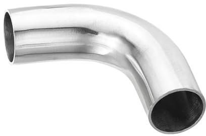 HEXHUASR 3/4'' 1'' 1,5'' 2'' 3'' 4'' Sanitär 90 Grad Rohrbogen Fitting Polieren Lebensmittelqualität Edelstahl SS304(SS304,45mm)