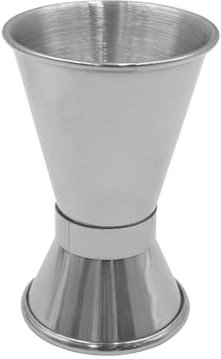 NUZAMAS Verre doseur 15/30 ml en acier inoxydable 304 à double tête pour liquides de cuisine de laboratoire Outil de mesure de cocktail Verre doseur Outil de mesure de boisson