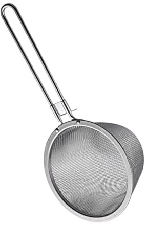 Cabilock Stainless Steel Colander Filtering Ladle for Kitchen Cookware Practical Strainer for Hot Pot Mesh Strainer for Dish Draining