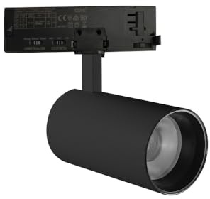LED-Strahler dreiphasig Leistung _Temperatur Farbe dimmbar 20_25_30W 6000_4000_3000K Schwarz [ATL080030-TB] | Greenice