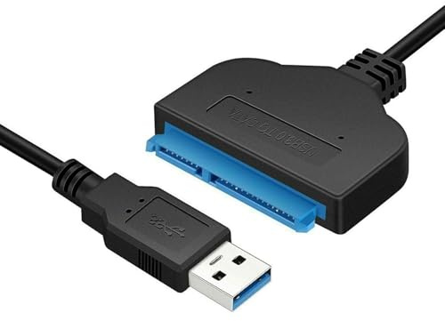 USB 3.0 to SATA Adapter Cable for 2.5 SSD & HDD – SATA III to USB Converter for External Hard Drive, High Speed Data Transfer Hard Drive Reader