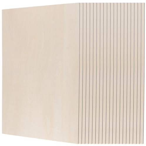 KEILEOHO 20PCS A4 Basswood Sheets, 300x210x3mm Unfinished Plywood Boards for DIY Crafts Engraving
