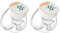 2 Tire Lait Electrique Main Libre en Silicone Avec Batterie à Longue Durée - 12 Niveaux & 4 Modes - Tire Lait Electrique Portable - Brides de 24 mm + 4 Insert Brides (19/21mm) Sans BPA, 2 Pièce
