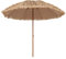 RELAX4LIFE Sombrilla Terraza Exterior de Paja PP con con Inclinación Ajustable 0-30°, 8 Varillas de Metal y Barra Desmontable, Sombrilla Playa con Protección UV para Jardín, Patio y Piscina (Ø243 cm)