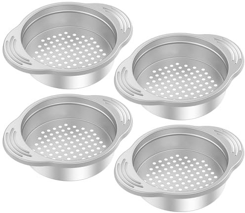 Colador de latas de atún de acero inoxidable 304 con mango antideslizante, fácil de usar, colador de latas de atún para verduras enlatadas, frijoles, 4 unidades