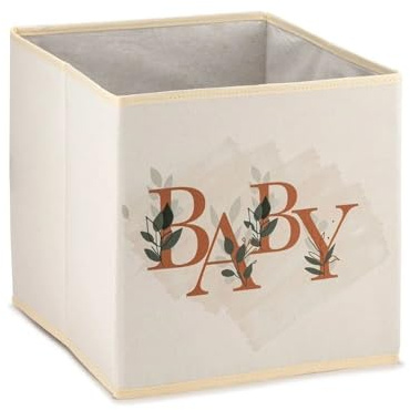 PRENDİ HOME PH K104 Faltbare Aufbewahrungsbox 30x30x30 cm – Baby, Stoffbox | Spielzeugkiste, Stoffbox mit Baby-Motiv, faltbar für Kinderzimmer & Spielzeug