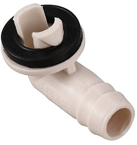 Hethlif Raccordo un Gomito con Connettore per Tubo Flessibile di Scarico Aria Condizionata AC con nel Gomma per Unità Mini-Split e Unità AC per Finestra da 3/5 Pollici (15 Mm)