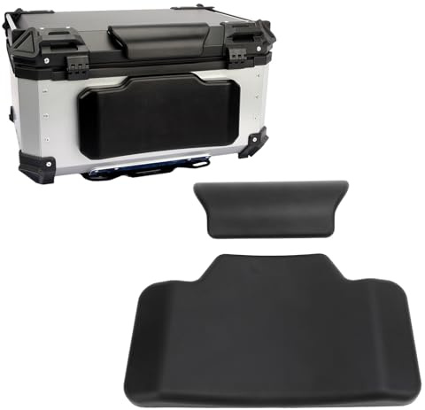 PUNELE Motorrad Topcase Rückenlehne Sitzbank Rückenpolster Passagier Rückenstütze universell selbstklebend für 55L 65L Motorrad Heckboxen