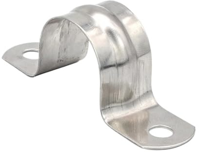 2/10 Stück U-förmige Rohrschellen 5-100 mm Edelstahl Zweiloch-Bandschelle Rohrschelle Wasserleitungssattel(M12 10pcs)