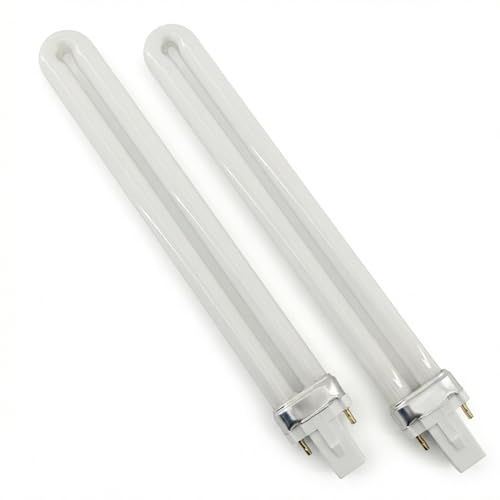 Xevtrak Compact Fluorescent Lamp, 11W G23 2-Pin, White 6500K, 900LM Energy Saving AC 220 U-Shaped Tube Light Bulbs, G23 Base, Ideal for Desk Lamps, Suitable for Bathrooms and Bedrooms Lighting 2pcs