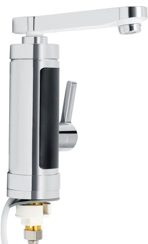 Rubinetto elettrico da 3000 W, con scaldabagno, rubinetto girevole a 360°, IPX4, scaldabagno istantaneo, rubinetto con display intelligente per cucina, bagno