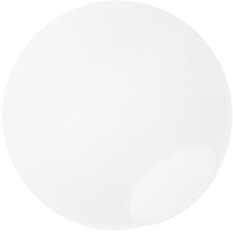 HAKIDZEL Milchglas Kugellampenschirm 10cm Ersatzglas mit 4cm Loch für Stehlampe und Pendelleuchte im Büro und Schlafzimmer