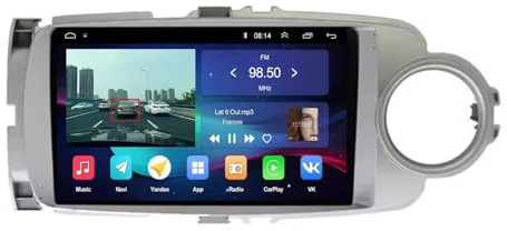 Car Radio per Toyota Yaris 2012-2017 9 Pollici Android 15 Car Stereo Fm Bluetooth Usb Wifi Per, 4 Core 2G+64G