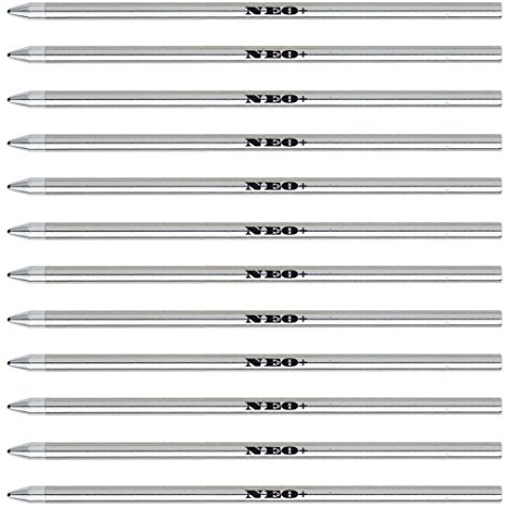 SmartPen Livescribe 3 Compatible Ballpoint Pen Refills 67mm Length, D1. Black, Blue or red Ink. (12 x Black Ink + 1 Red Ink)