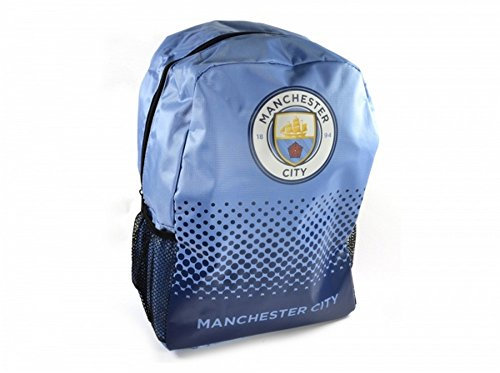 Man City Unisex Fade Design Backpack (One Size) (Black/White)