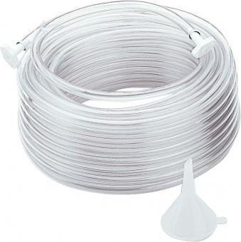 PVC-Schlauch, mit Trichter und 2 Stöpsel