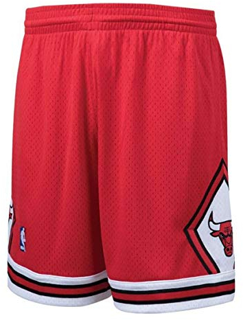 NBA Youth 8-20 Hardwood Classic Official Swingman Shorts, Chicago Bulls Red, XL