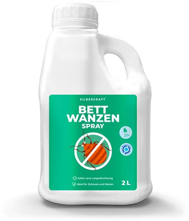 Silberkraft Bettwanzenspray 2 L für Matratzen und Betten, effektiv Bettwanzen bekämpfen, hilfreiches Anti-Bettwanzen-Mittel gegen Bettwanzen und Ungeziefer