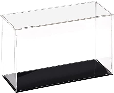sourcing map Acryl Klar Vitrine Box Staubdichter Schutz Würfel Sammlerstück Ausstellungsbox 30x10x20cm