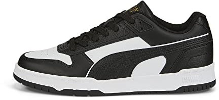 PUMA Rbd Game Low, Scarpe da Ginnastica Unisex - Adulto, Puma Black Puma White Puma Team Gold, 48 EU