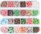 Minkissy Nageldekor Weihnachtsnagelabziehbilder 2 Boxen Weihnachten Nail Art Scheiben DIY Nagel Charms Polymer Clay Nagel Decals Dekore für Nagel Salon Xmas Party