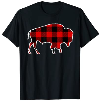 Bison Red Buffalo Plaid Yak Tier passende PJ Familie Geschenk T-Shirt